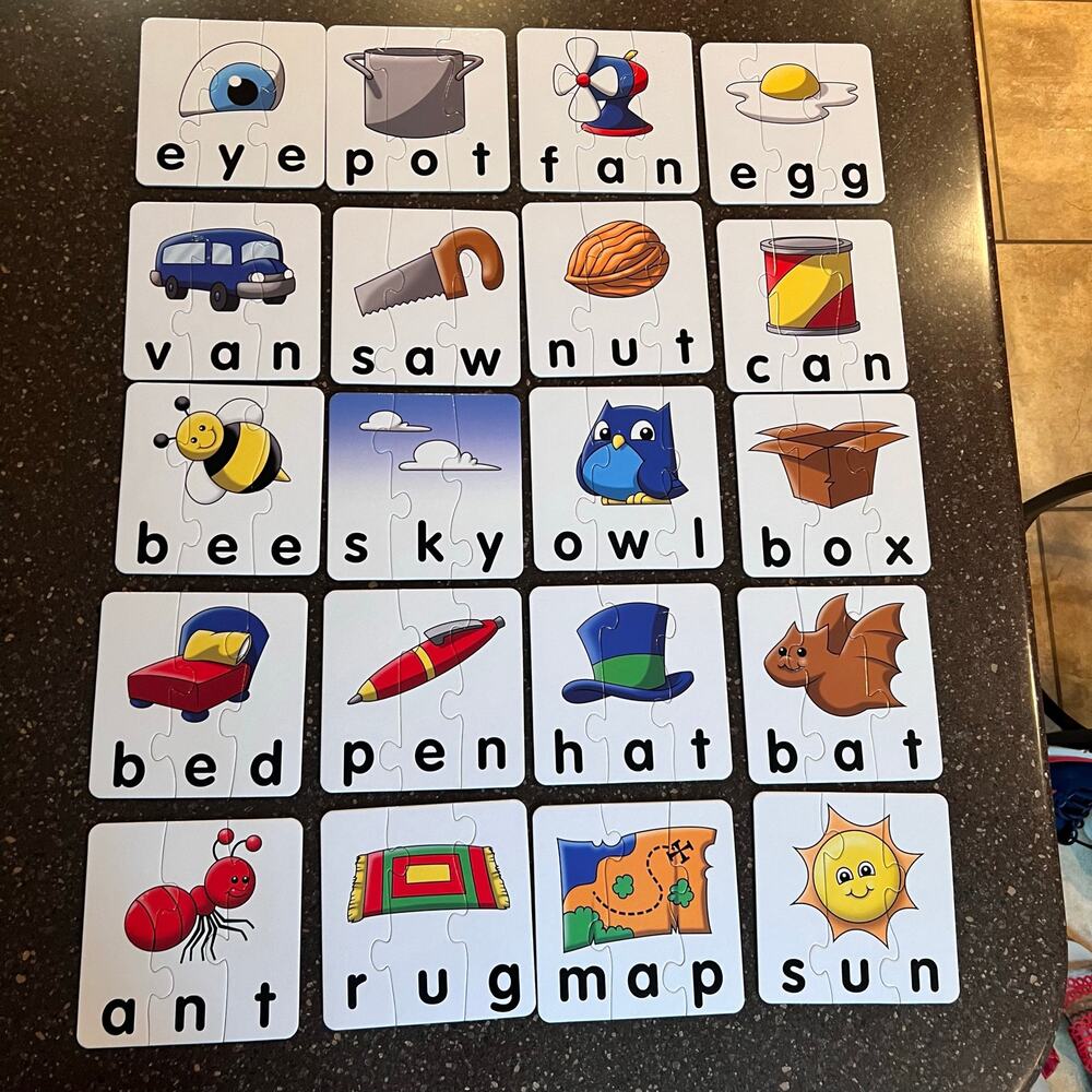 THE LEARNING JOURNEY - Match It! 3 Letter Words - 3 Piece Spelling Jigsaw...